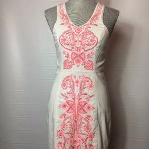 Free People Embroidered Coral Gaze. Size Small